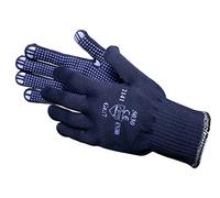 Jah Mixte 5030 Gants tricotés en coton polyester à picots poids moyen, Bleu, M (Lot de 24) EU