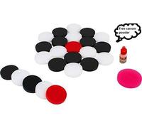 JAHANA Carrom Lot de 24 pièces de monnaie en acrylique avec poudre de carrom 6 mm