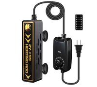 JAHEA Chauffage d'aquarium réglable, submersible et réglable 300 W, rotatif et contrôle de la température réglable, utilisé pour 125 à 227 litres