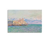 JAHER Claude Monet Peintures - (Antibes, Le Fort) Poster Art Mural Toile Défilée Décoration Salon Maison 60 x 90 cm