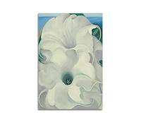 JAHER Georgia O'Keeffe Peintures d'art - (Bella Donna) Poster esthétique pour chambre à coucher - Impression sur toile - Cadeau moderne - 60 x 90 cm