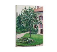 JAHER Gustave Caillebotte - (Arbre en fleurs) Poster Art mural défilement Peinture sur toile Décoration de salon 20 x 30 cm