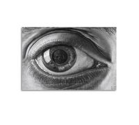JAHER M.C. Escher Peintures d'art - (œil) Poster Art Impression Photo murale Peinture à suspendre Décoration de chambre à coucher Famille Cadeau 40 x 60 cm