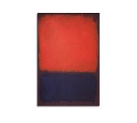 JAHER Mark Rothko Peintures d'art - (Untitled - 126) affiches pour chambre à coucher - Impression esthétique artistique sur toile - Cadeaux - Décoration moderne de chambre à coucher (60 x 90 cm)