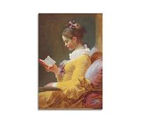 JAHER Peinture murale sur toile de Jean Honore Fragonard - Décoration murale moderne - Idée cadeau - 20 x 30 cm