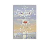 JAHER Peinture René Magritte - (Sheherazade - 2) Poster cool Art peinture murale Impression sur toile Décoration d'intérieur Idée cadeau 20 x 30 cm