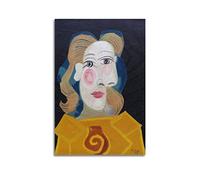 JAHER Peintures Pablo Picasso - (Dora Maar) Poster Art mural Cadeaux pour chambre à coucher Décoration d'intérieur Tableau à suspendre 50 x 75 cm
