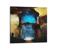 JAHER Poster d'art surréaliste n°3 par Zdzis'aw Beksinski - Décoration murale à suspendre - 60 x 60 cm