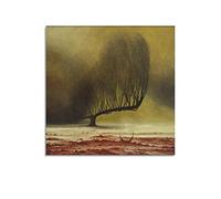 JAHER Poster d'art surréaliste No.6 par Zdzis'aw Beksinski Art Poster peinture murale Décoration moderne 40 x 40 cm