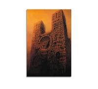 JAHER Surréaliste Work No.43 par Zdzis'aw Beksinski Art Poster d'art mural Décoration moderne 20 x 30 cm