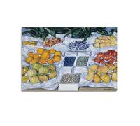 JAHER Tableaux Gustave Caillebotte - (fruits affichés sur un support) Poster d'art sur toile pour salle de bain Esthétique Décoration murale moderne Cadeaux 30 x 45 cm