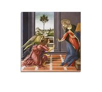 JAHER Tableaux Sandro Botticelli - Affiches d'art sur toile - Décoration murale moderne - Idée cadeau - 50 x 50 cm