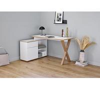 Jahnke X-Club C 40 E Montana Bureau d'angle Chêne/Blanc