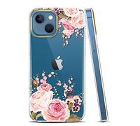 Jaholan Coque iPhone 13 Silicone Coque Transparent TPU Gel Housse Etui Protection Ultra Fine Mince Léger Case Souple Coque pour iPhone 13 2021 6.1" - Rose Pink