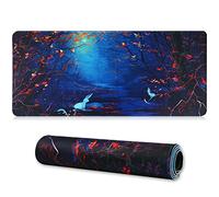 Jahosin Grand Tapis de Souris de Jeu avec Bords Cousus, [70x30 cm] Tapis de Souris étendu avec Base en Caoutchouc Naturel antidérapante pour Joueur/Bureau/Bureau/Maison 70x30 Forest07