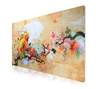 Jahosin Tapis de Souris de Jeu XXL, Tapis de Souris étendu Bords Cousus 2MM Base en Caoutchouc antidérapant 90x40cm Tapis de Bureau pour jeux/bureau/affaires-90x40 birduk