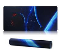 Jahosin Tapis de Souris de Jeu XXL, Tapis de Souris étendu Bords Cousus 2MM Base en Caoutchouc antidérapant 90x40cm Tapis de Bureau pour jeux/bureau/affaires-90 x 40 ingqiu02