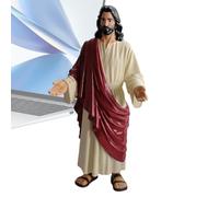 Jahuanoo Statue De Jésus-Christ | Décoration Religieuse Sacrée Portant Une Robe | Statue du Sacré-Cœur De Jésus | pour Bureau Vacances Anniversaire Fête Bureaux Maison Salon Chambre Manteau de