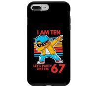 J'Ai 10 Ans, 10e Anniversaire, 67 Ans, Fête comme si J'avais 6 Ans, 7 garçons et Enfants Coque pour iPhone 7 Plus/8 Plus