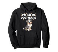 J'Ai 10 Ans, 70e Anniversaire, Aussie Shepherd Funny Sweat à Capuche