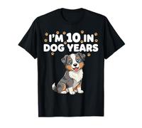 J'Ai 10 Ans, 70e Anniversaire, Aussie Shepherd Funny T-Shirt