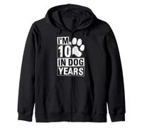 J'Ai 10 Ans DE Chiens 70e Anniversaire Humour Sweat à Capuche