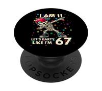 J'Ai 11 Ans, 11e Anniversaire, 67 Ans, Fête comme si J'avais 6 Ans, 7 garçons et Enfants PopSockets PopGrip Adhésif