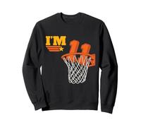 J'Ai 11 Ans, Basket-Ball, 11e Anniversaire, Anniversaire Sportif, garçon Sweatshirt