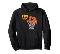 J'Ai 12 Ans, Basket-Ball, 12e Anniversaire, Anniversaire Sportif pour garçon Sweat à Capuche