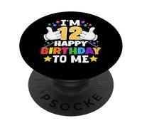 J'Ai 12 Ans Joyeux Anniversaire à Moi 12e Anniversaire Amusant PopSockets PopGrip Adhésif