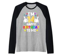 J'Ai 14 Ans Joyeux Anniversaire à Moi, 14e Anniversaire Amusant Manche Raglan