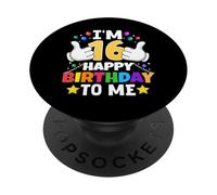 J'Ai 16 Ans Joyeux Anniversaire à Moi, 16e Anniversaire Amusant PopSockets PopGrip Adhésif