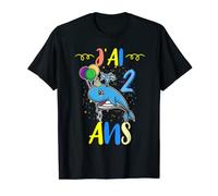J'ai 2 Ans 2e Animal Baleine bleue Anniversaire T-Shirt