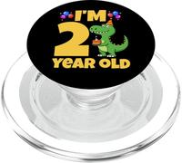 J'Ai 2 Ans, Dinosaure, garçon, Anniversaire, T-Rex, 2e Anniversaire PopSockets PopGrip pour MagSafe