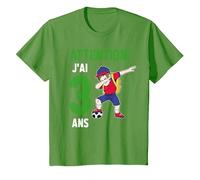 J'Ai 3 Ans Garçon Football T-Shirt, Enfant, Herbe, 10 Ans