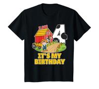 J'ai 4 Ans Tracteur Agriculteur 4e Anniversaire T-Shirt