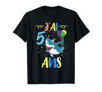 J'ai 5 Ans 5e Animal De Mer Requin Anniversaire T-Shirt