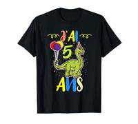 J'ai 5 Ans 5e Animal Dinosaure Brachiosaurus Anniversaire T-Shirt