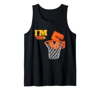 J'Ai 5 Ans, Basket-Ball, 5e Anniversaire, Anniversaire Sportif, garçon Débardeur