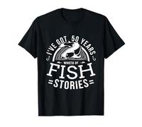 J'ai 50 ans de histoires de poissons | Pêcheur de pêche T-Shirt