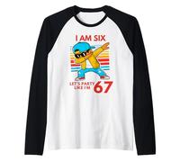 J'Ai 6 Ans, 6e Anniversaire, 67 Ans, Fête comme si J'avais 6 Ans, 7 garçons Manche Raglan