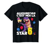 J'ai 6 ans Cadeau Fête Anniversaire Garçon Dinosaure Pinata T-Shirt