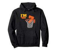 J'Ai 7 Ans, Basket-Ball, 7e Anniversaire, Anniversaire Sportif pour garçon Sweat à Capuche