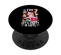 J'Ai 7 Ans Faisons Beaucoup la fête PopSockets PopGrip Adhésif