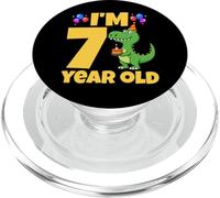 J'Ai 7 Ans, fête d'anniversaire, Dinosaure, garçon, T-Rex PopSockets PopGrip pour MagSafe