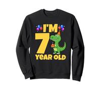 J'Ai 7 Ans, fête d'anniversaire, Dinosaure, garçon, T-Rex Sweatshirt