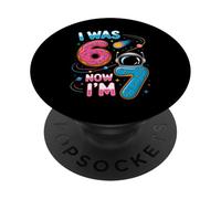 J'Ai 7 Ans, Mon Anniversaire était 6, Maintenant C'est drôle, J'Ai 7 67 Ans, Enfants, Hommes et Femmes PopSockets PopGrip Adhésif