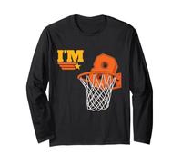 J'Ai 8 Ans, Basket-Ball, 8e Anniversaire, Anniversaire Sportif pour garçon Manche Longue