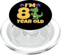 J'Ai 8 Ans, Dinosaure, Anniversaire, garçon, T-Rex, 8e Anniversaire PopSockets PopGrip pour MagSafe