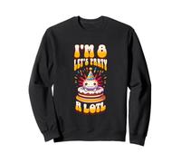 J'ai 8 ans, faisons la fête avec un joli axolotl, 8e anniversaire, anniversaire amusant pour enfants Sweatshirt